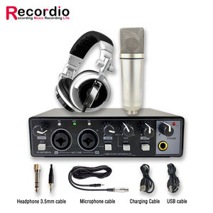 <span class=keywords><strong>Carte</strong></span> <span class=keywords><strong>son</strong></span> <span class=keywords><strong>externe</strong></span> <span class=keywords><strong>USB</strong></span> GAX-MD22P pour microphone d'enregistrement, équipement de doublage en direct, dédiée aux instruments de musique et guitares - Product Image 1