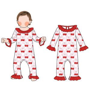 热销高品质个性简约精品竹子敞篷婴儿睡衣儿童双向拉链 - Product Image 2