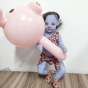 Búp Bê Tái Sinh R & B Hình Đại Diện Da Màu Xanh Dương Thật Với Đuôi Dài Toàn Thân Búp Bê Em Bé Bằng Silicon Giá Rẻ Cho Trẻ Em - Product Image 6