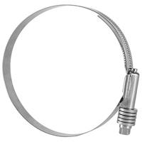 Collier de serrage à vis sans fin robuste en acier inoxydable 304, résistant à la rouille, de type américain