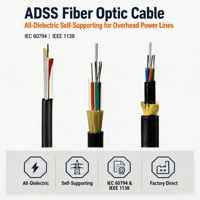 Câble à fibre optique blindé GYFTY53 en acier, 16 fibres, avec élément de renforcement FRP non métallique, G.652D, pour enfouissement direct, IEC 60794