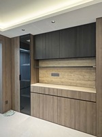 Panneaux muraux en pierre artificielle à texture travertin, revêtement décoratif flexible pour fonds intérieurs courbes