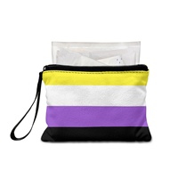 Dompet Koin Pelangi Non-Binary Khusus Gay, Dompet Cetak untuk Perjalanan Sehari-hari & Pilihan Hadiah untuk Acara Kebanggaan