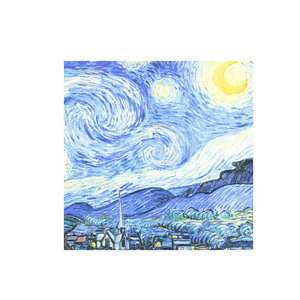 Notas Adesivas Retro Vintage de Pinturas a Óleo de Monet e Van Gogh, Material Escolar, Bloco de Memórias Autoadesivo, 50 Folhas - Product Image 1