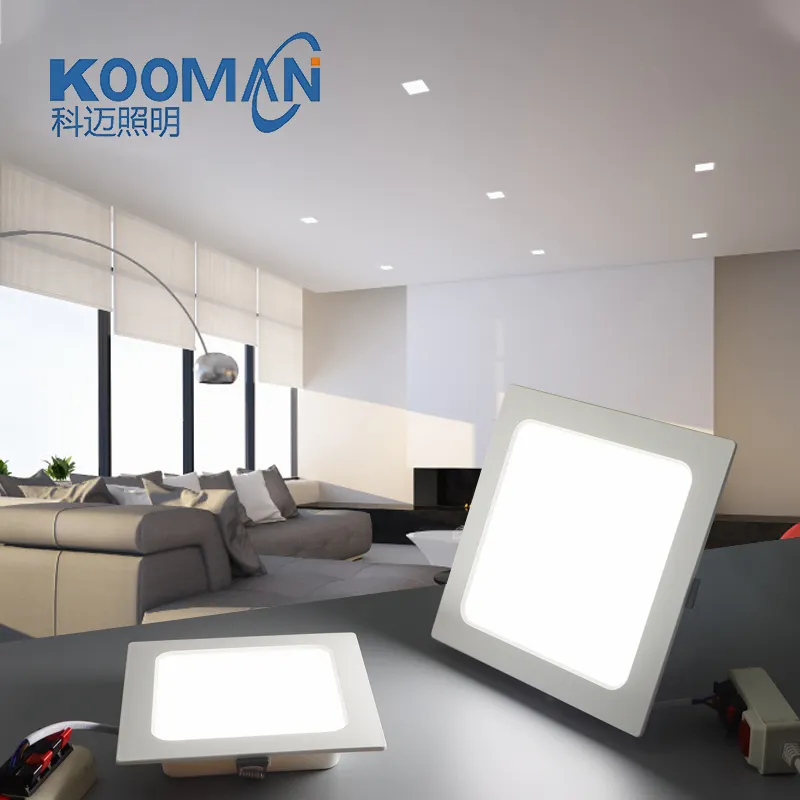 9W 15W 20W 26W Dimmable Recessed LED Plastic Panel Light SMD Slim Square KOOMAN Ceiling Down Lights