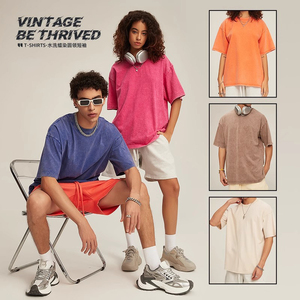 Camiseta de Algodón con Logotipo Personalizado al por Mayor, Cuello Redondo, Manga Corta, Lisa, Básica, Informal, Suave, Transpirable, Premium, para Hombre - Product Image 1