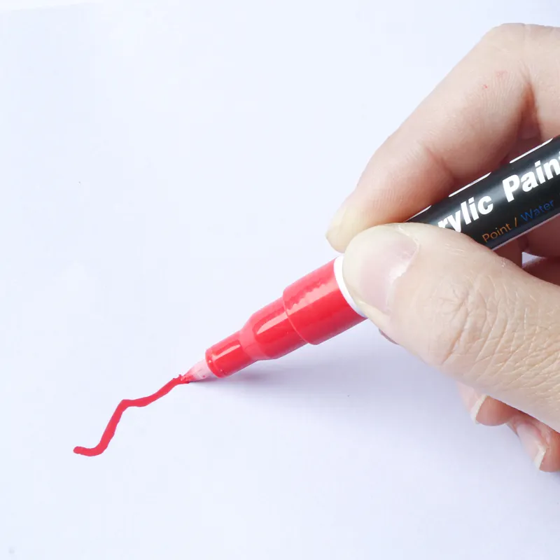 18pcs 수성 잉크 아크릴 페인트 형광펜 마커 펜