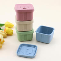 Nouveauté : Boîte de conservation alimentaire en silicone de qualité alimentaire, étanche, hermétique, sans BPA, pour enfants, école, voyage, compatible micro-ondes et lave-vaisselle