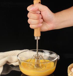 304 thép không gỉ nhỏ bán tự động Whisk Kem Whipper và sữa trộn tay Beater với <span class=keywords><strong>Silicone</strong></span> xoay để sử dụng nhà - Product Image 2