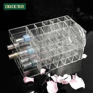 Estante organizador de maquillaje giratorio 360, soporte acrílico para pintalabios de fábrica de Ource - Product Image 3