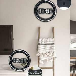 <span class=keywords><strong>Reloj</strong></span> de Pared Electrónico Digital 3D LED Grande para Decoración del Hogar y Oficina, <span class=keywords><strong>con</strong></span> Calendario, Temperatura y Función de <span class=keywords><strong>Reloj</strong></span> de Mesa - Product Image 5