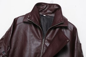 <span class=keywords><strong>Mujer</strong></span> 2025 Otoño e Invierno nueva moda ocio solapa <span class=keywords><strong>cremallera</strong></span> motocicleta abrigo retro <span class=keywords><strong>mujer</strong></span> manga <span class=keywords><strong>larga</strong></span> abrigo. - Product Image 3