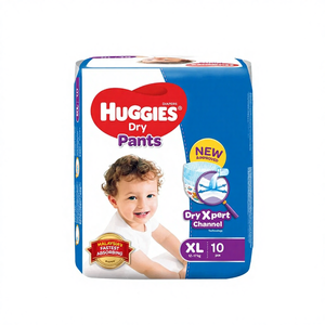 Pañales para Bebé, Pantalones Secos, Talla Regular XL, 10 Unidades, Tela No Tejida, Impresión 3D, Prevención de Fugas para Bebés, Directo de Malasia - Product Image 1