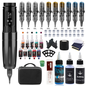 Kit Completo de Máquina de Tatuar con Batería, Cartuchos de Tinta, Juego Completo para Arte Corporal, Uso Profesional, Suministros Profesionales para Tatuajes - Product Image 2