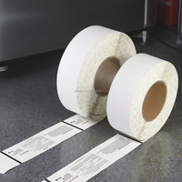 Étiquette de bagage pour compagnies aériennes 75mic, autocollant 54mmx508mm, étiquettes de sac, étiquette thermique directe en PP, étiquette de bagage pour compagnies aériennes