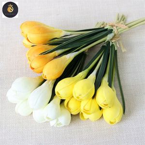 Bất động cảm ứng Crocus Sativus bóng đèn hoa M191 bán buôn nhà nhân tạo cho trang trí đám cưới Bảng Đảng trang trí hoa PU EV - Product Image 2