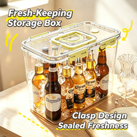 Conteneur de stockage alimentaire portable grande capacité, étanche, séparation humide/sec, sans BPA, pour pique-nique, camping, voyage, cuisine