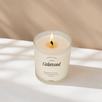 Bougie parfumée artisanale en cire de soja bio de luxe OEM, 7 oz, dans un bocal en verre avec couvercle, coffret cadeau pour la Saint-Valentin et Diwali, parfum personnalisé