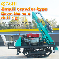 Foreuse compacte sur chenilles DTH pour la construction de fondations en micropieux et les projets d'ancrage au sol – Petite foreuse hydraulique DTH