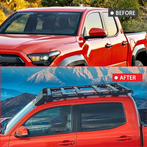 ApexRide - Derniers modèles - Accessoires tout-terrain 4x4 - Porte-bagages <span class=keywords><strong>de</strong></span> <span class=keywords><strong>toit</strong></span> en aluminium pour TOYOTA TACOMA 2024 - Porte-bagages <span class=keywords><strong>de</strong></span> <span class=keywords><strong>toit</strong></span> - Product Image 3