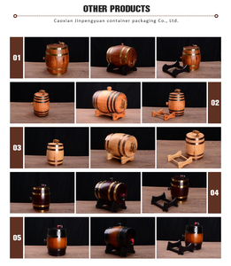 Fût à vin en bois massif de 1,5 L, 3 L, 5 L, 10 L, 20 L, 30 L, petit fût en chêne pour le whisky - Product Image 6
