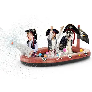 2023 nouveaux jouets gonflables pour animaux Pirate eau Jet bateau extérieur pelouse fontaine enfants pistolet jouets - Product Image 1