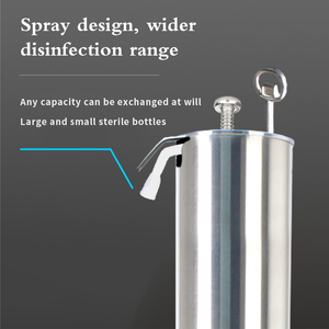 Distributeur de savon liquide à pédale, distributeur de désinfectant pour les <span class=keywords><strong>mains</strong></span>, support au sol, stérilisateur vertical sans contact à commande au pied - Product Image 4