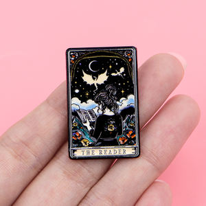 <span class=keywords><strong>Tarot</strong></span>-Emaille-Anstecknadeln, Cartoon-Broschen für Damen, Anstecknadeln für Herren, Abzeichen für Rucksack, Kostüm-Accessoires, Vintage-Schmuck, Geschenke - Product Image 2