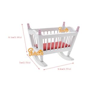 Meubles <span class=keywords><strong>miniatures</strong></span> <span class=keywords><strong>pour</strong></span> maison de poupée ILAND à l'échelle 1/12, <span class=keywords><strong>accessoires</strong></span> <span class=keywords><strong>pour</strong></span> maison de poupée, lit de bébé, armoire, chaise berçante, cheval à bascule - Product Image 5