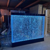 Décoration de mariage, lumières décoratives, séparateur de pièce, panneau mural en acrylique LED avec bulles d'eau et motif de fond