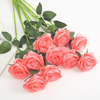 YCX-AF2 Chine Vente en gros de roses artificielles colorées pour mariage et événements, fleurs artificielles en vrac pour la décoration de la maison en promotion