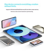 SYNCO M4Pro Écran tactile HD en plastique pour selfie arrière, zoom, télécommande et mise en miroir d'écran pour iPhone et Android