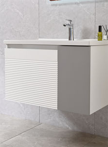 Lujo estilo moderno Hotel baño inodoro muebles Pvc baño vanidad gabinete con <span class=keywords><strong>precio</strong></span> de fábrica competitivo - Product Image 4