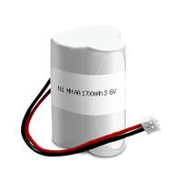 Baterai Pengganti Lampu Darurat Segitiga NiMH JINTION 3.6V 1700mAh untuk Mackwell B958