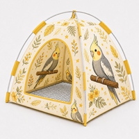 Dreieckige Vogel-Versteckhöhle Kuscheliges Schlafbett Vogelsitzplatz Zelt Nesthaus Papageien-Habitat