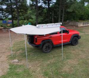 <span class=keywords><strong>Auvent</strong></span> de véhicule en alliage d'aluminium 270, abri latéral imperméable avec cloison pour SUV, camion, fourgonnette - Product Image 1