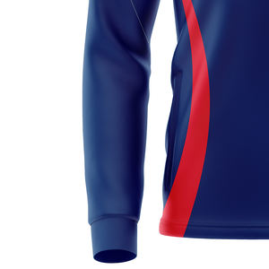 Para venta al por mayor de chaqueta de fútbol/fútbol transpirable ligera personalizada de manga larga con bolsillos atléticos Jersey hombres ajustados - Product Image 4