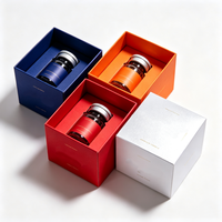 Boîte cadeau magnétique durable personnalisée en carton avec insert pour 12 flacons, pour l'emballage de produits de soin de la peau haut de gamme et d'huiles essentielles