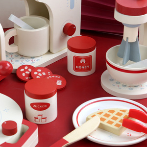 Juguetes educativos para niños, electrodomésticos <span class=keywords><strong>de</strong></span> cocina <span class=keywords><strong>de</strong></span> madera simulada, máquina licuadora <span class=keywords><strong>de</strong></span> café y pan para niños y <span class=keywords><strong>niñas</strong></span>, <span class=keywords><strong>casa</strong></span> <span class=keywords><strong>de</strong></span> <span class=keywords><strong>juegos</strong></span> - Product Image 4