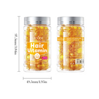SADOER Capsules de sérum capillaire au miel et aux vitamines, après-shampoing nourrissant et hydratant, répare les cheveux secs et crépus