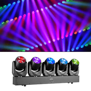 ไฟหัวขยับ 5-<span class=keywords><strong>Tornado</strong></span> รุ่นใหม่ล่าสุด 90-240V ใช้ได้กับทุกแรงดันไฟฟ้า 4in1 48CH ระบบ Master-Slave สำหรับงานแสดงสินค้า งานอีเว้นท์ ปาร์ตี้ ดิสโก้ - Product Image 1