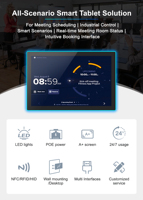 Nueva Tablet Android de 10.1 Pulgadas con Pantalla Táctil Capacitiva, Rockchip Quad Octa Core, Wi-Fi, NFC, RJ45, para Hoteles, Escuelas, Niños, Educación y Señalización