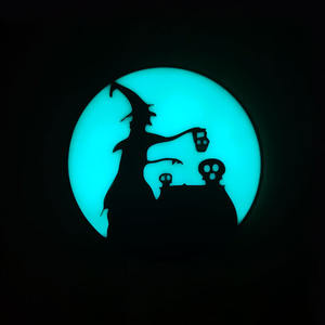 Superventas Halloween al aire libre bruja noche luz cristal colgante fiesta decoración vacaciones espeluznante atmósfera suministros Props - Product Image 4