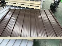 Panneaux sandwich pour toitures de bâtiments industriels, isolation en aluminium et polyuréthane, 40/50 mm, pour murs de bureaux