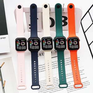 นาฬิกาอิเล็กทรอนิกส์ LED สำหรับกิจกรรมกลางแจ้ง ขายดีจากโรงงาน ดีไซน์<span class=keywords><strong>ว</strong></span>งกลม<span class=keywords><strong>ว</strong></span>ิเศษ แฟชั่นเรียบง่าย ปุ่มกดแบบสี่เหลี่ยม สำหรับนักเรียน ชาย หญิง - Product Image 1