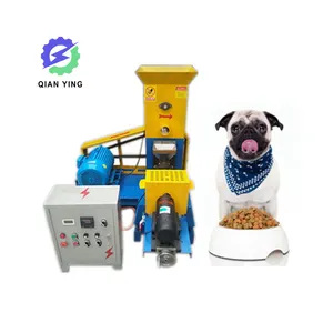 Factory Floating Fish Feed Pellet Machine Price / Fish Feed Making Machine / Dog Feed Extruder For Pet Feed With Twin Screw