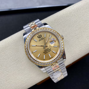 2025 Meilleure vente montre mécanique de luxe à lunette Moissanite pour hommes, testeur de diamant de passage, verre saphir à mouvement automatique NH35 - Product Image 3