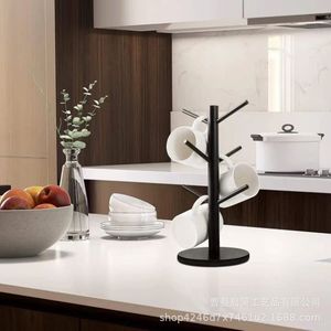 Bamboo <b>Tree</b> Shaped <b>Mug</b> Drainer 4 Layers Desktop Coffee Cup Hanger Storage Rack - Product Image 1
