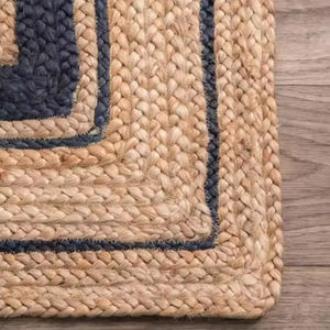 พรมวิ่งพื้นผิวพรีเมียม ทำจากปอกระเจาธรรมชาติ 100% ถักด้วยมือ ดีไซน์เรียบง่ายทันสมัย  รับสั่งทำพรมตามแบบ - Product Image 1