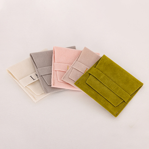 ซองกำมะหยี่พิมพ์ลายตามสั่ง สีชมพู สำหรับใส่เครื่องประดับ ถุงกำมะหยี่สีตามสั่ง บรรจุภัณฑ์เครื่องประดับ - Product Image 2